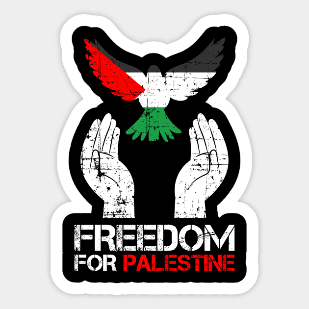 Freedom For Palestine - Israel Should Free Palestine Sticker by mangobanana